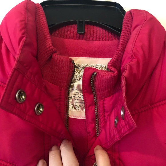 Girls Pink XL Old Navy Puffer Vest - Picture 6 of 6